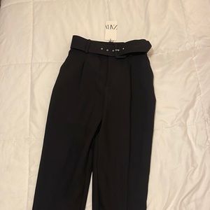 Zara small black loafer slacks. Too small doesn’t fit - never worn new